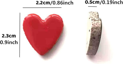 500g/1.1lb Random Color Irregular Ceramics Mosaic Tiles,DIY Making Creative Ceramic Mosaic Tiles for DIY Craft Plates Flowerpots Vases Cups Mosaic Making Supplies (Heart)