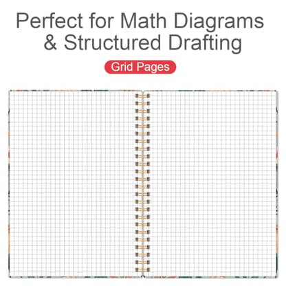 Graph Spiral Journal Notebook