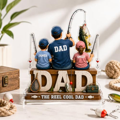 Custom The Reel Cool Dad Plaque