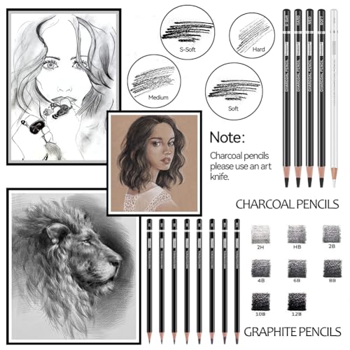 Drawing Sketching Pencil Set (22 Count)