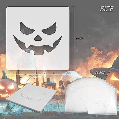 36 Pieces Halloween Drawing Stencils (36 Count)