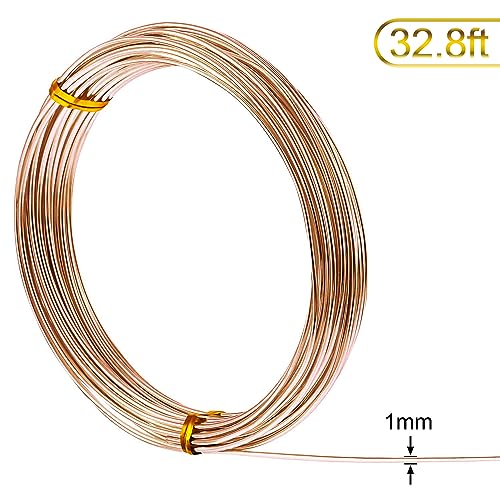 Aluminum Craft Wire for Sculpting Armature Bendable Craft Wire for DIY Jewelry Making (32.8 Foot)