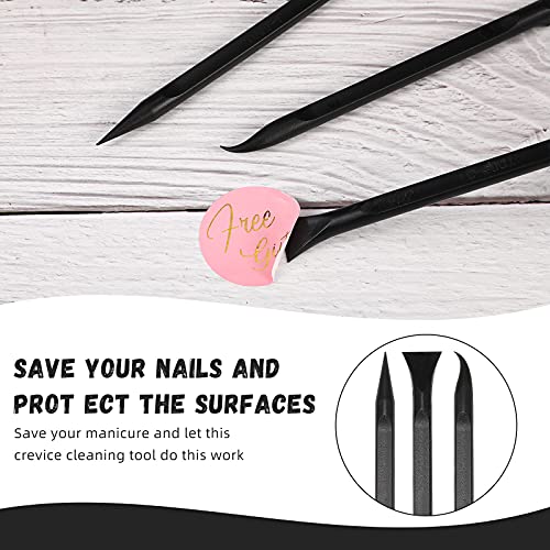 18 Pcs Carbon Fiber Plastic Scrapers Cleaning Tool Non (18 Count)