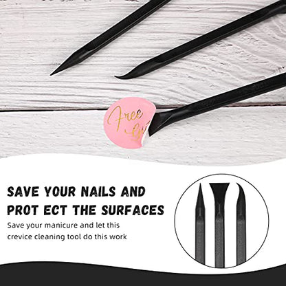 18 Pcs Carbon Fiber Plastic Scrapers Cleaning Tool Non (18 Count)