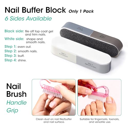Nail Cleanser Pads 50PCS with 10PCS Manicure Tools Kit (50 Count)