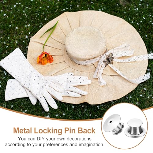 30Pcs Metal Locking Pin Backs (30 Count)
