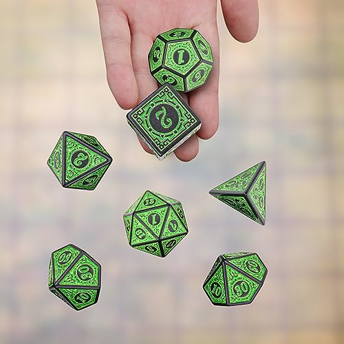 35Pcs Retro DND Polyhedral Dice Set with Storage Pouch (35 Count)