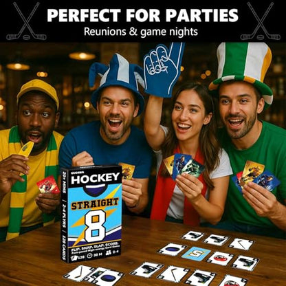 Hockey Fast Paced Card Game for Kids and Adults