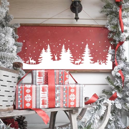 Christmas Stencils for Windows Large Christmas Stencils for Crafts Reusable