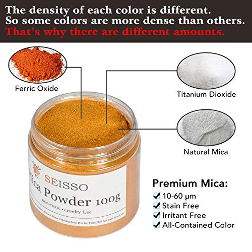 Gold Mica Powder for Epoxy Resin 3.5 oz (3.5 Ounce)