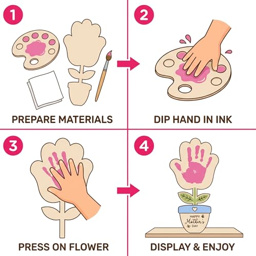 DIY Mothers Day Crafts for Kids Handprint Art