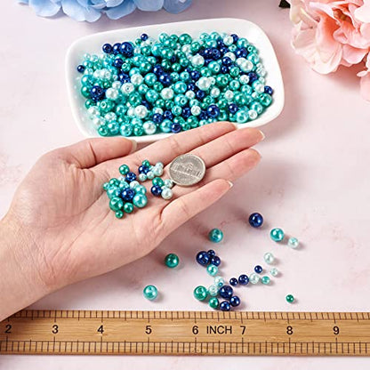 Elecrelive 1840Pcs Glass Pearl Beads 4 (1840 Count)