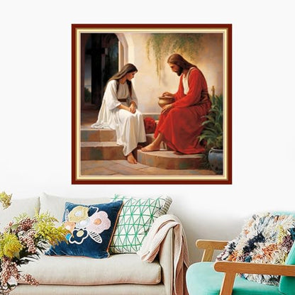 Stamped Cross Stitch Kits Full Range of Embroidery Needlework Starter Kits for Beginners Adults 11CT Embroidery Patterns Art Crafts DIY Needlepoint Kits