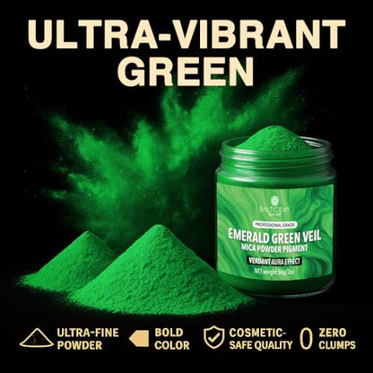 Emerald Veil Green Mica Powder 2 oz (2 Ounce)