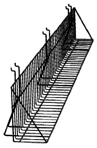 Video shelf for slatwall can be used for videocassettes (6 Count)