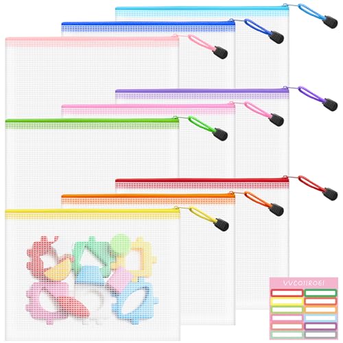 9pcs Mesh Bags with Zipper (9 Count)