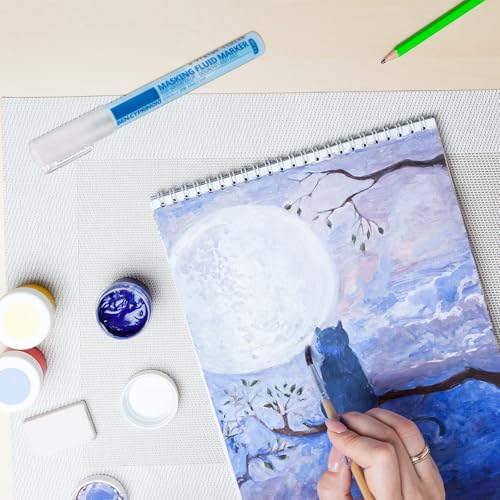 2 Pcs Masking Fluid Pen for Watercolor Painting (2 Count)