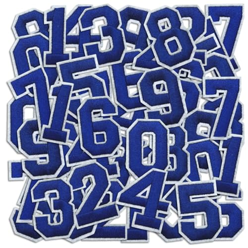Number Iron On Patches (50 Count)