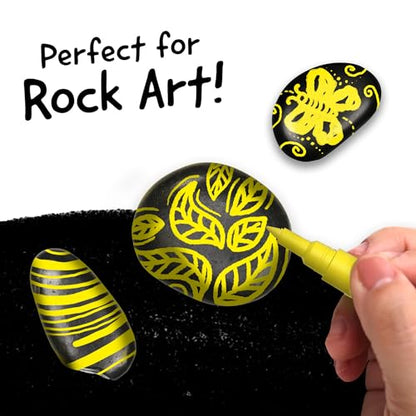 4 Dual Tip Yellow Paint Marker Pen