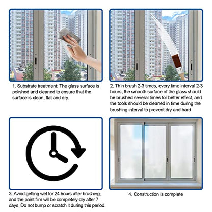 Door and Window Shading Frosted Glass Paint (3.53 Ounce)