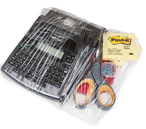 R) Stretch Wrap 5" x 1000' Roll With Handle, 80 Gauge Extra Thick Durable Self-Adhering Plastic Wrap for Moving, Packing Wrap Industrial Strength, Clear Plastic Pallet Shrink (4 Pack) (4 Count)