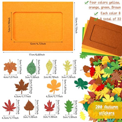 232 Pcs Thanksgiving DIY Picture Frame Craft Kit