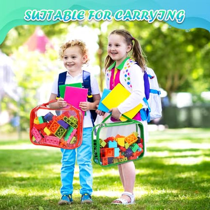 8 Packs Toy Storage Bags with Zipper (8 Count)
