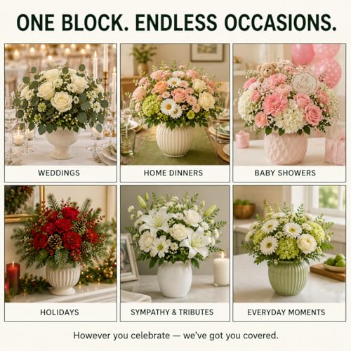 8 PCS Wet Floral Foam Blocks for Fresh Flowers