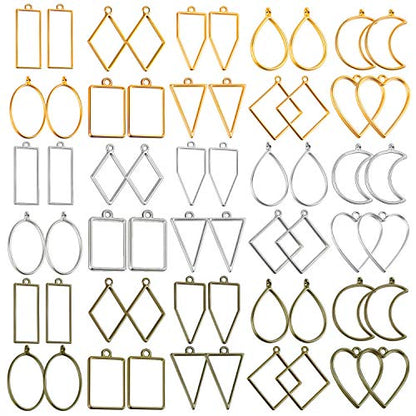 60Pcs Hollow Frame Pendants (60 Count)