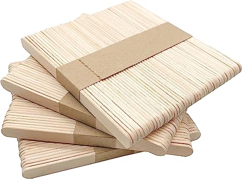 1000 Pcs Craft Sticks Ice Cream Natural Wood Popsicle Craft Sticks 4.5 inch Length Treat Ice Pop for DIY Crafts (1000 Count)