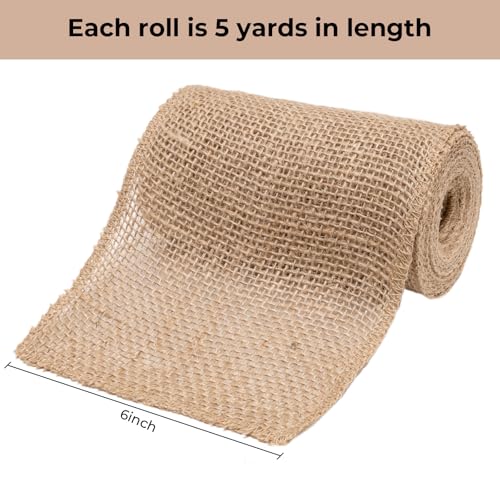 Natural Burlap Fabric Roll 10 Yards (2 Count)