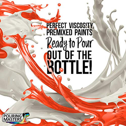 Pouring Masters Neon Bikini Orange Ready to Pour Acrylic Pouring Paint (8 Fl Oz)