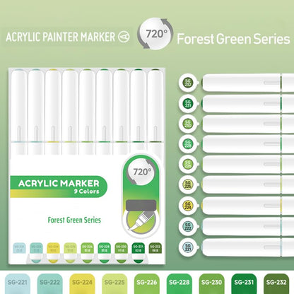 Water Based Acrylic Paint Markers (9 Count)