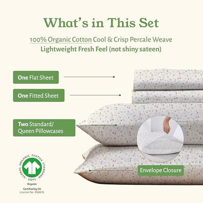 100% Organic Cotton Full Sheets