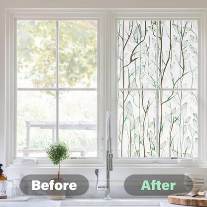 Frosted Glass Window Film Heat Control UV Blocking