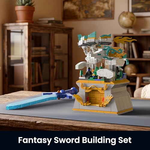 BOTW Glowing Master Sword Building Blocks Set