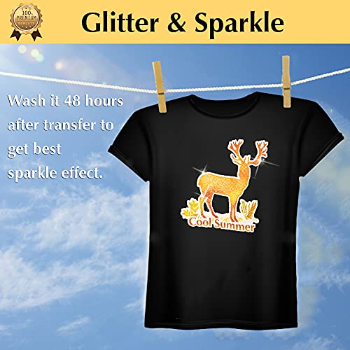 Glitter 3.0 Heat Transfer Paper for Inkjet Printer