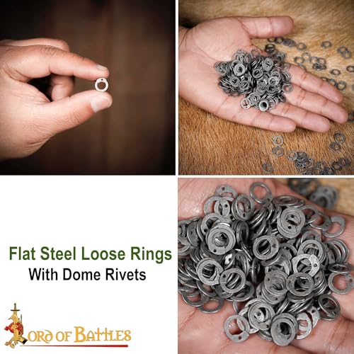 200G 1Kg Chainmail Loose Rings for Armor Crafting Perfect for DIY Chainmail Projects & Armor Repairs