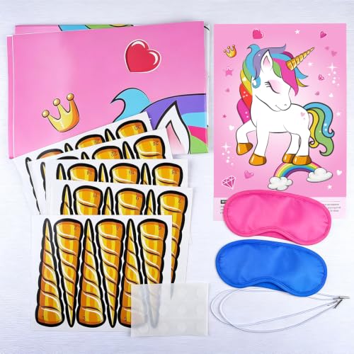 Pin The Horn Unicorn Game