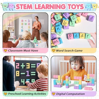 32pcs Magnetic Blocks Building Cubes for Kids (32 Count)