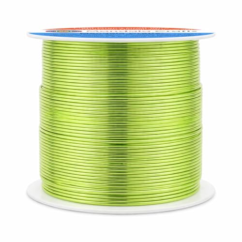 20 Gauge Light Green Anodized Aluminum Craft Wire (100 Foot)