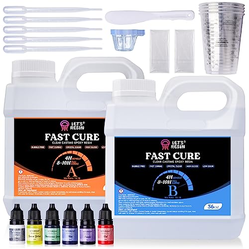 72OZ Fast Curing Epoxy Resin Kit (72 Ounce)