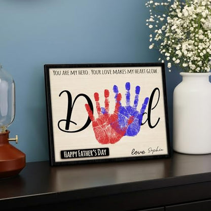 DIY Handprint Sign Toddler Crafts for Father’s Day