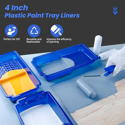4 Inch Paint Tray Liners 15 (15 Count)