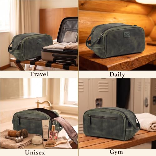 Leather Toiletry Bag for Men