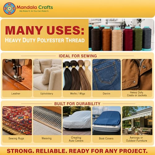 Hot Pink Tex 70 Polyester Heavy Duty Thread for Upholstery