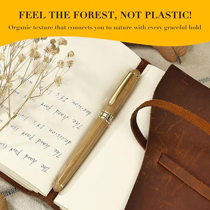 Luxury Wood Ballpoint Pen Writing Set