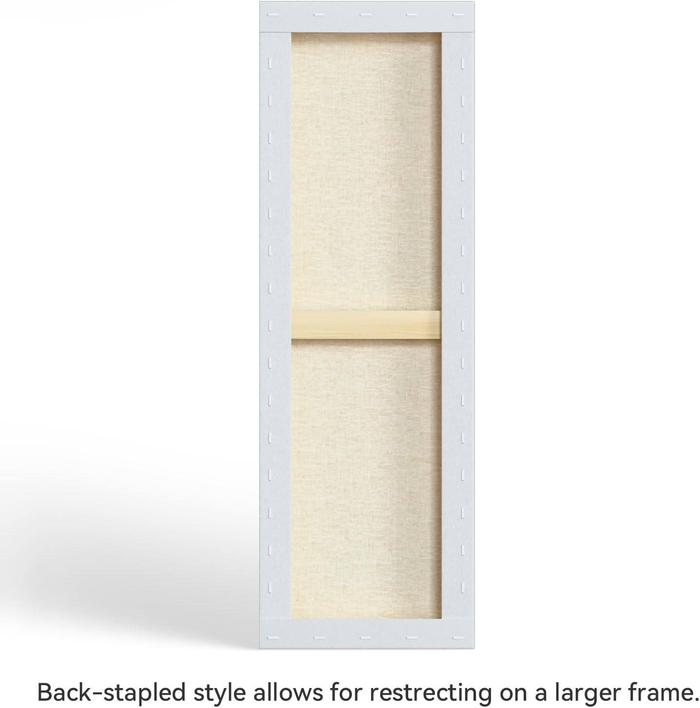 PHOENIX 10x30 Inch 4 Pack Artist Canvas - Large Long Stretched Canvases for Painting - 3/4 Inch Profile, 100% Cotton 11 Oz. Gesso Primed White Blank Professional Canvas Oil & Acrylic Paints
