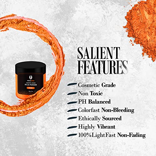 Orange Mica Powder for Epoxy Resin 56g