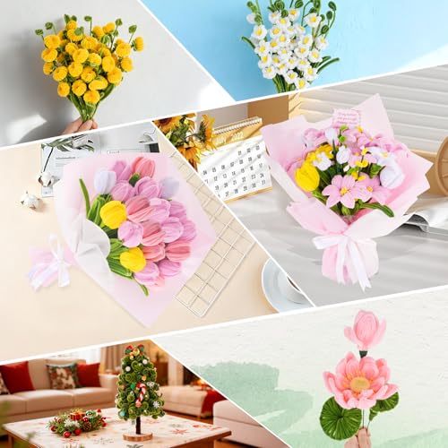 1800PCS Pipe Cleaners Flower Kit (1800 Count)